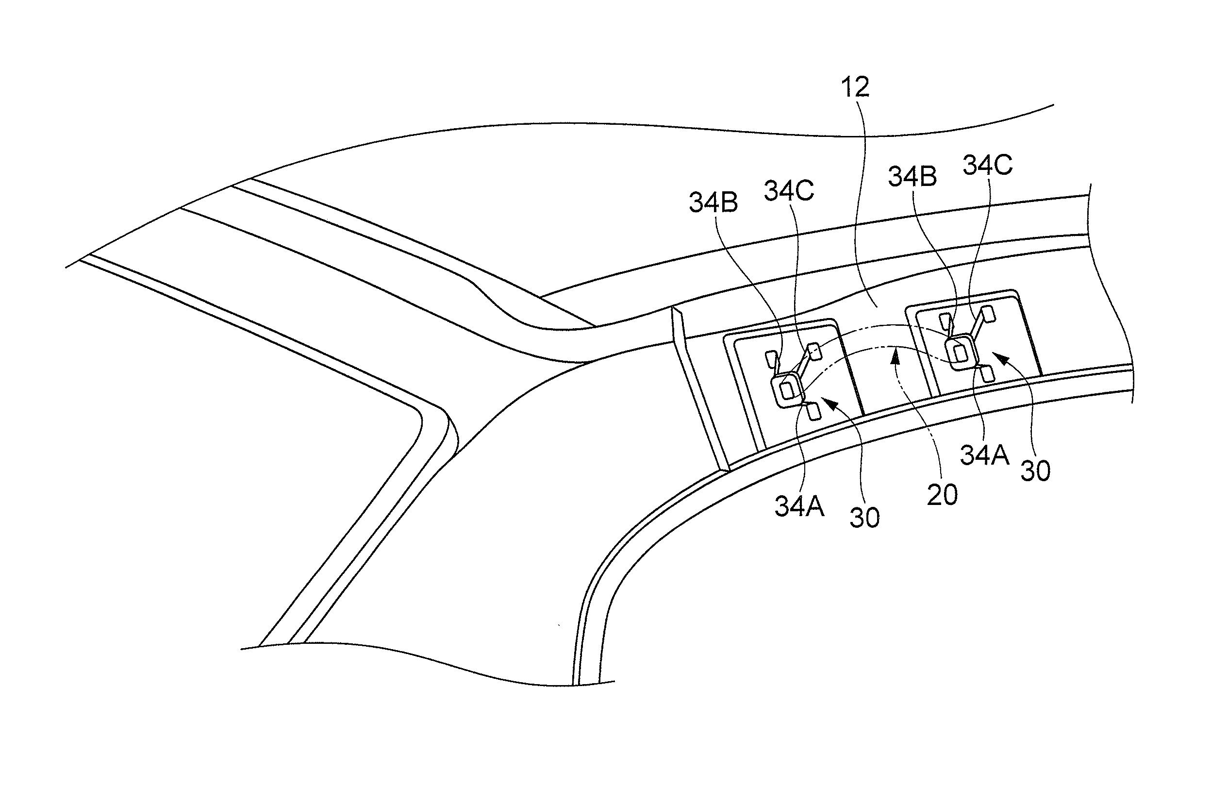 Mounting structure of assist grip