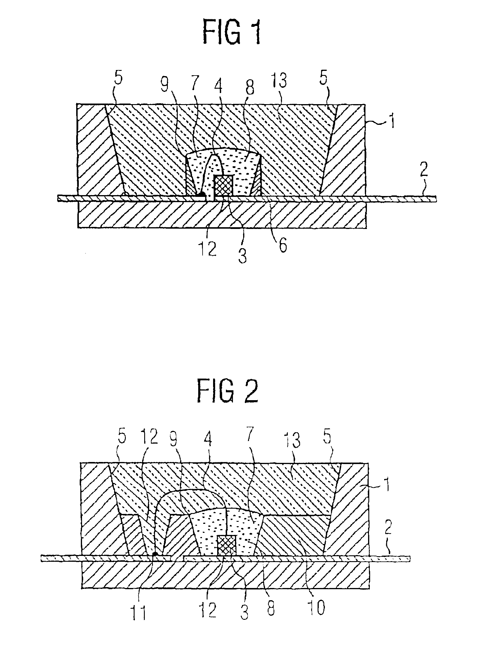 Radiation emitting semiconductor component with luminescent conversion element
