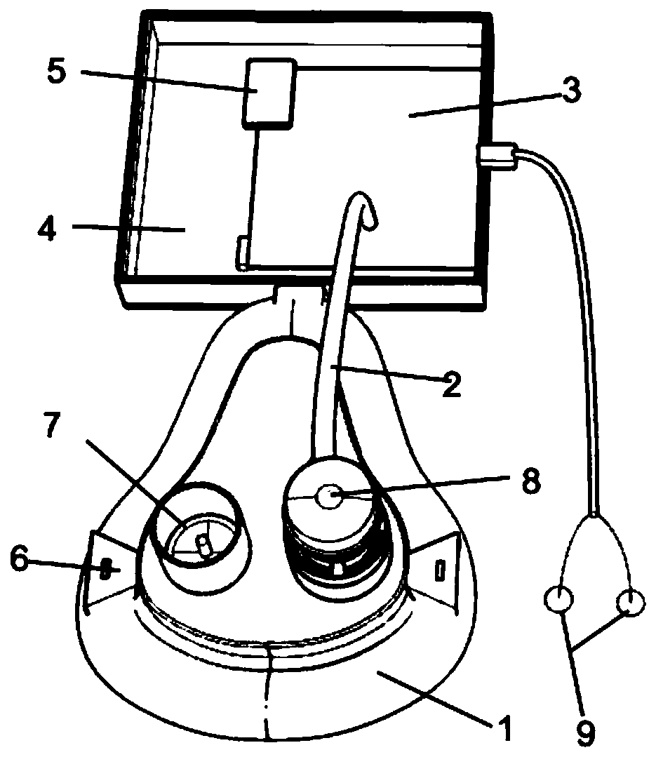Breathing mask with hypoglossal nerve and diaphragm muscle stimulation functions, and ventilation treatment equipment