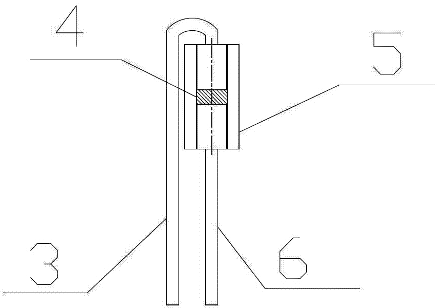 Small NTC (Negative Temperature Coefficient) thermistor with glass-sealed diode structure and preparation method thereof