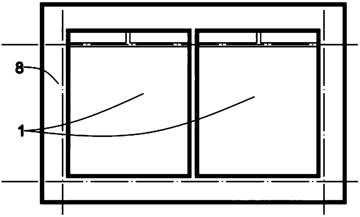 Square caisson waterproof canopy