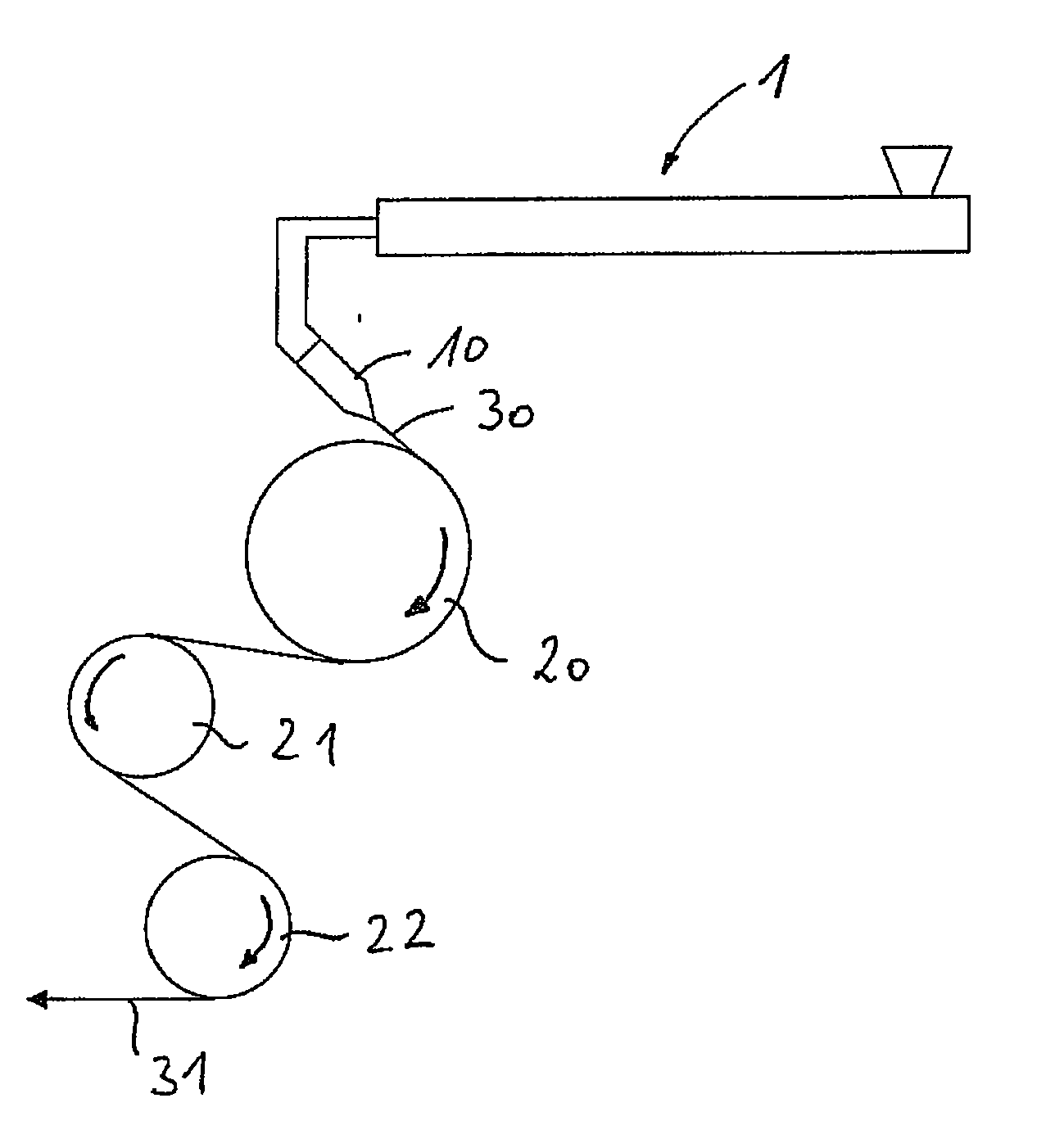 Method and apparatus for manufacturing a film with markings