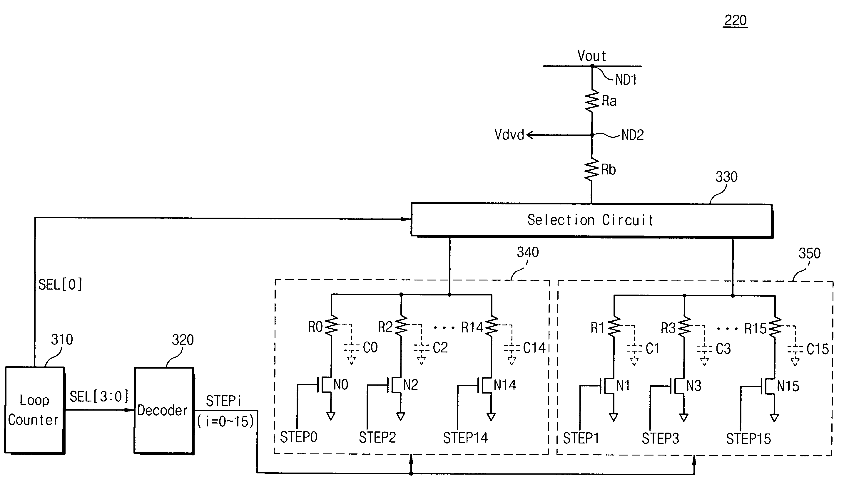 Wordline voltage generating circuit including a voltage dividing circuit for reducing effects of parasitic capacitance