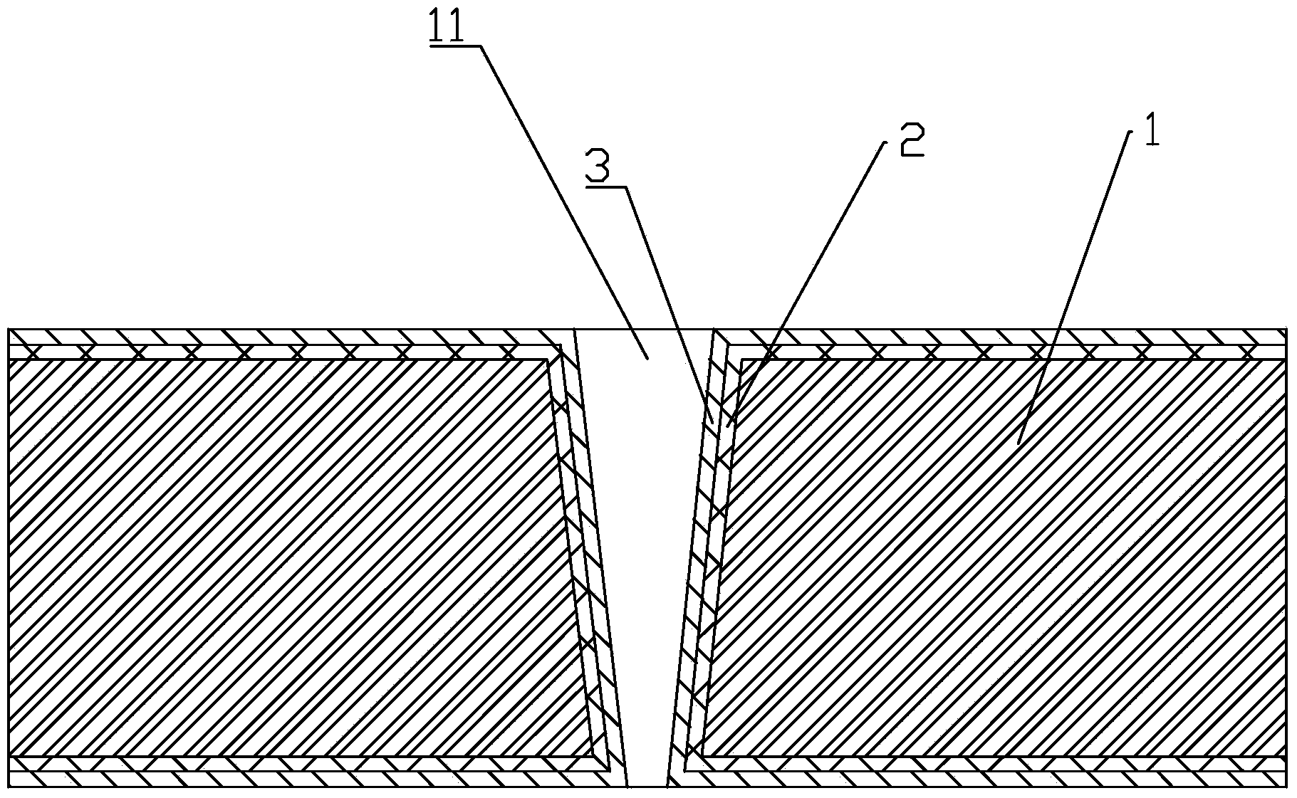 High-thermal-conductivity ceramic substrate containing filling copper columns and manufacturing process thereof