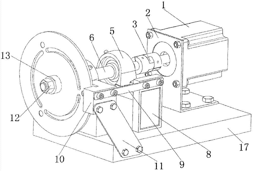 A kind of testing device and testing method for clutch end surface runout of automobile air conditioner