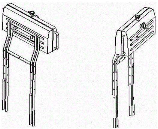 Expansion water tank integration device for passenger car with rear engine