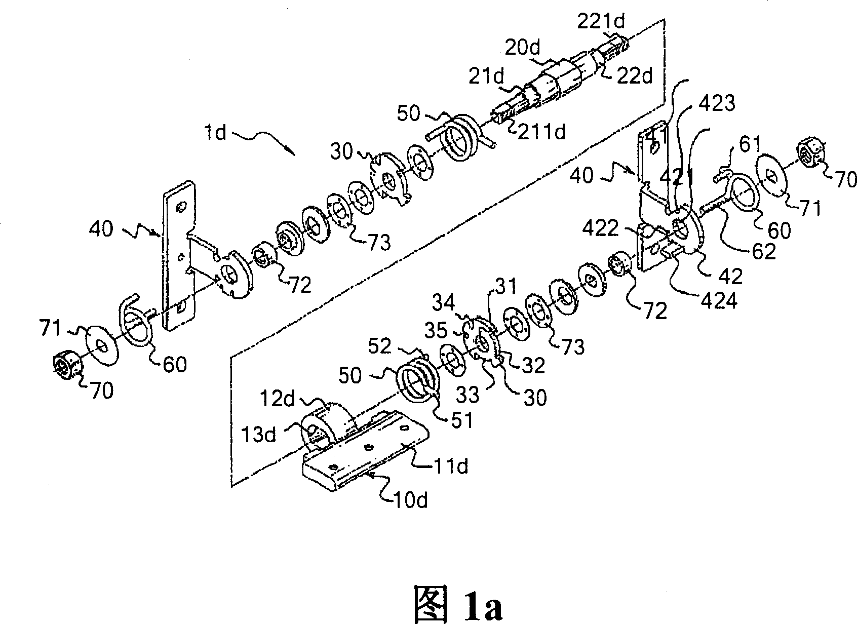 Pivot rotating mechanism of displaying device