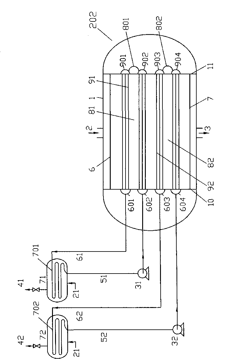 Method and equipment for preparing hydrocarbon by methyl alcohol or/ and dimethyl ether
