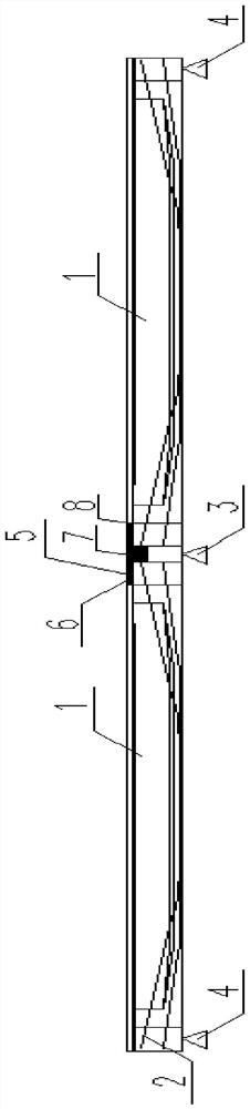 Method for reinforcing hogging moment area of continuous beam by adopting steel fiber self-stress concrete