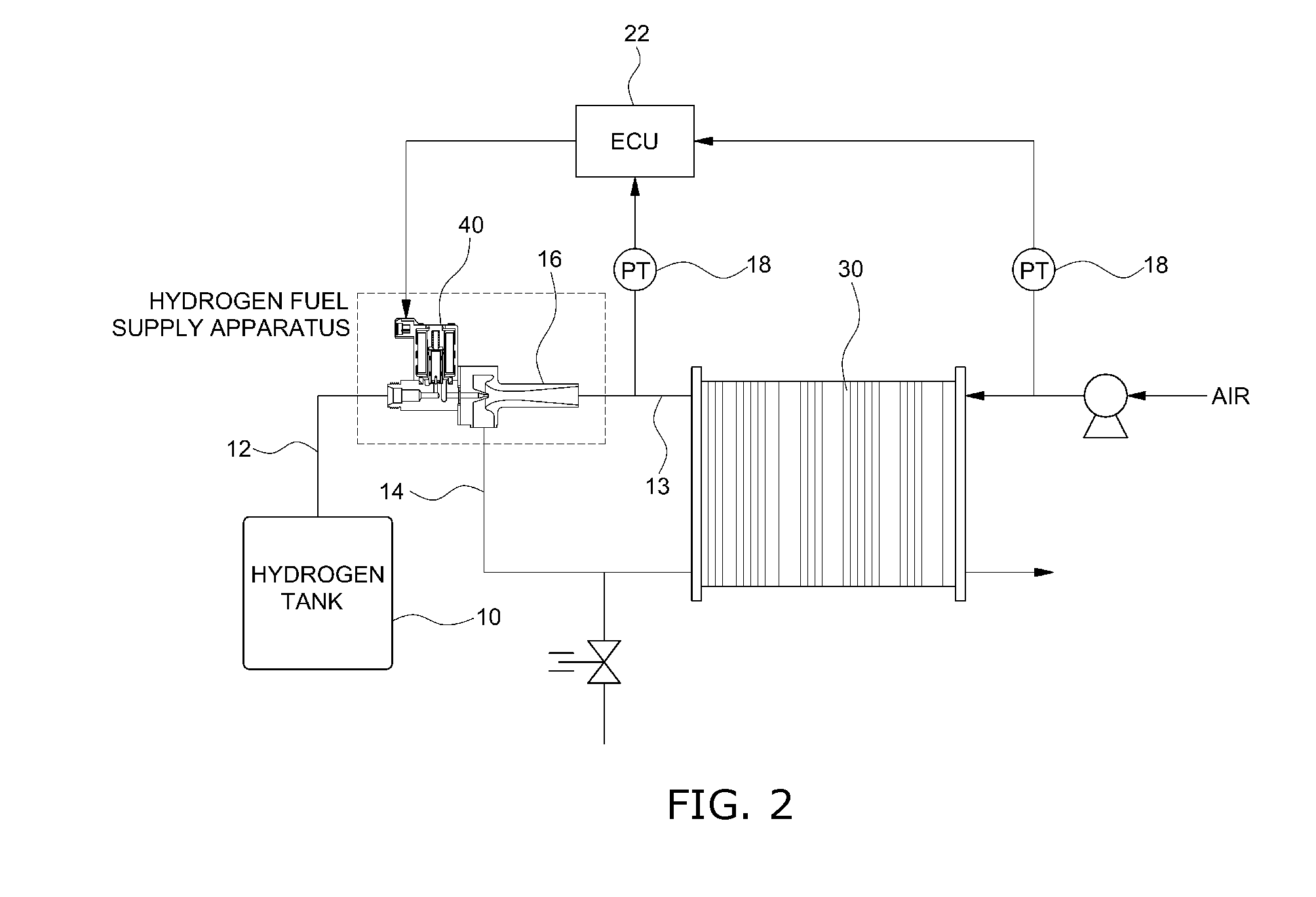 Apparatus for controlling hydrogen supply of fuel cell system and method for controlling the same