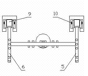 Chassis device of automatic lifting vehicle