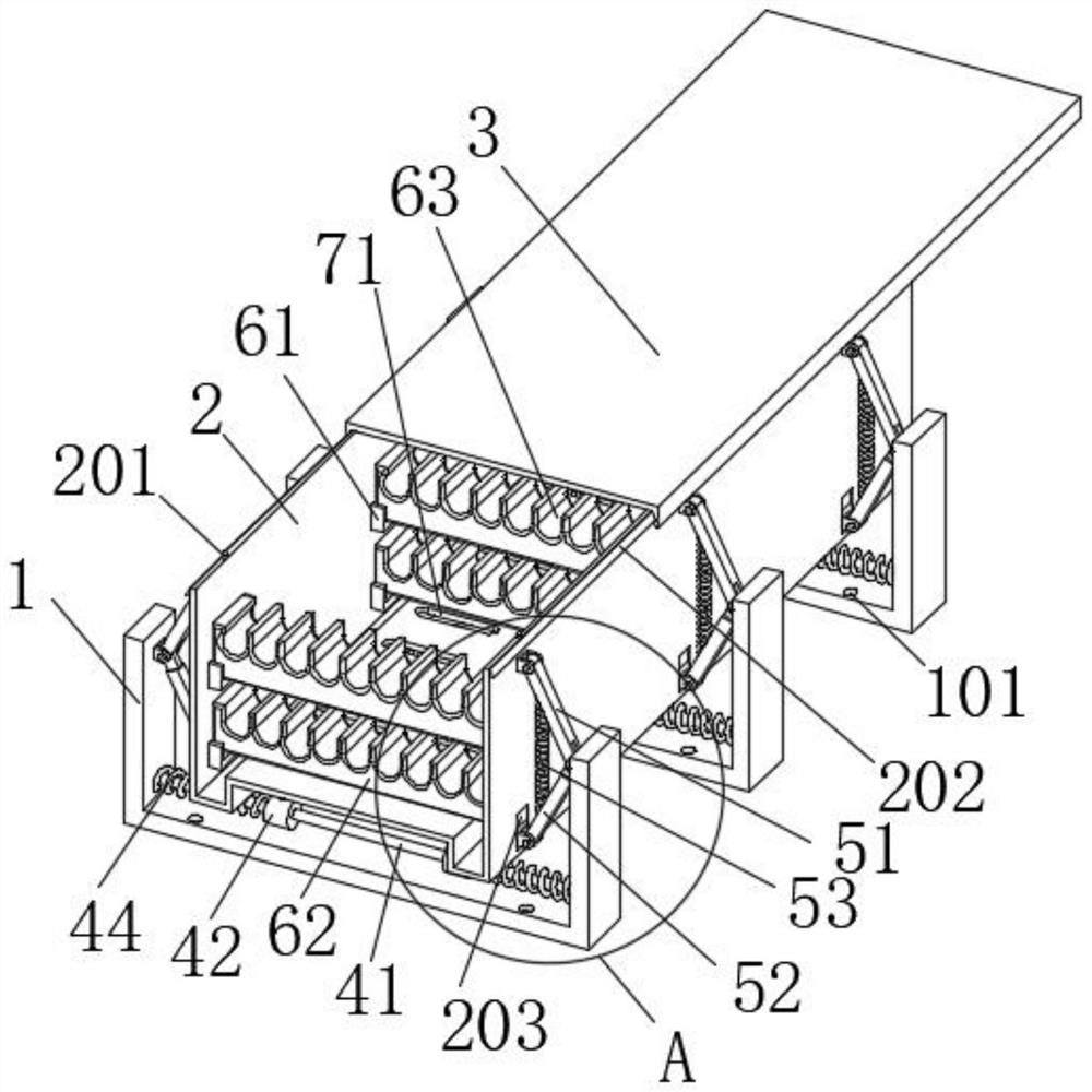 Impact-resistant combined cable bridge