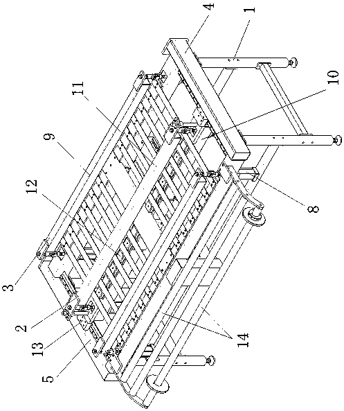 Automatic feeding device of abrasive paper cutting machine