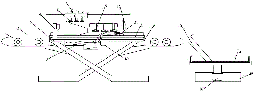 Cooling and collecting device for metallurgical billets