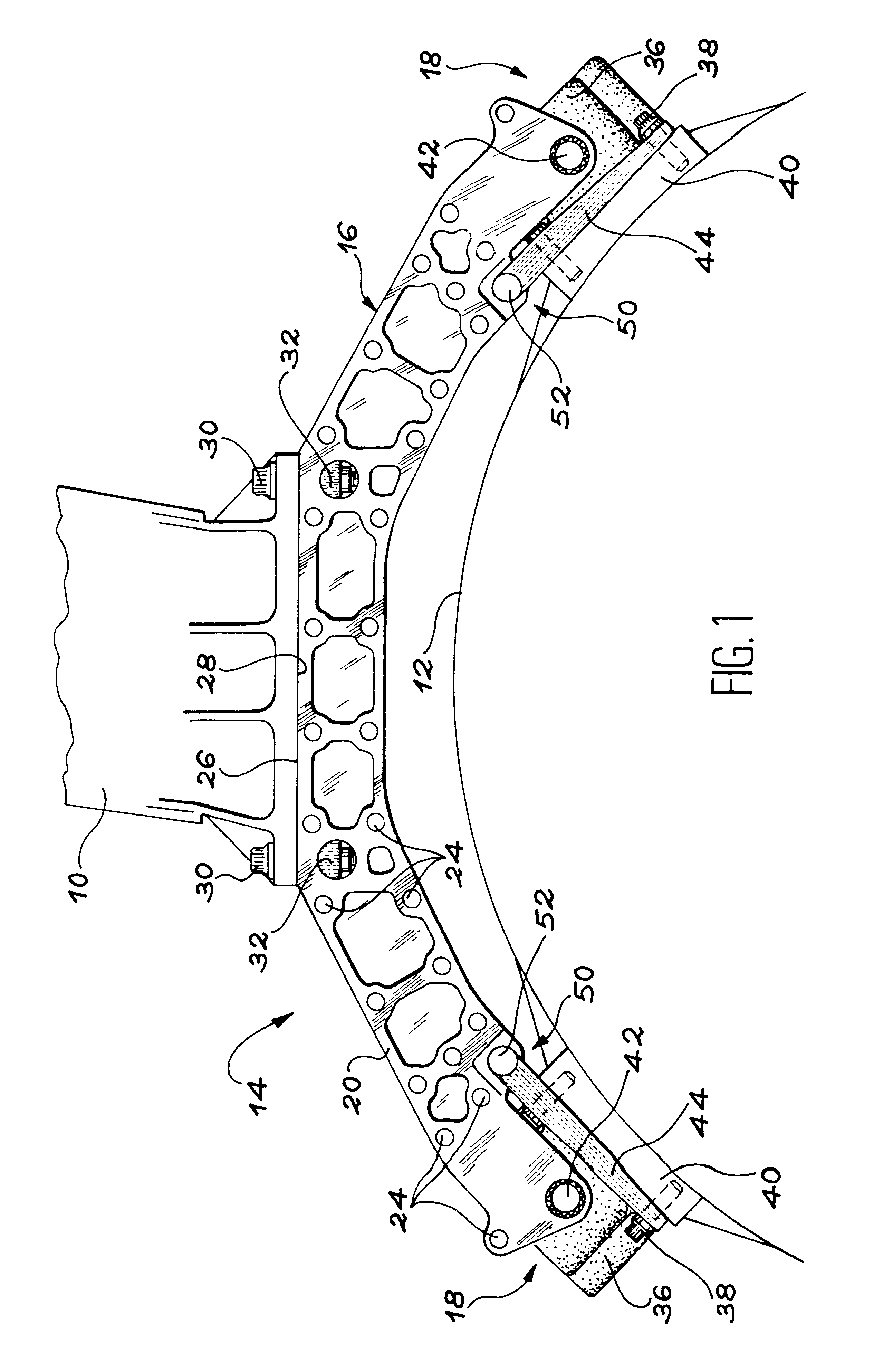 Device for attaching an engine to an aircraft strut
