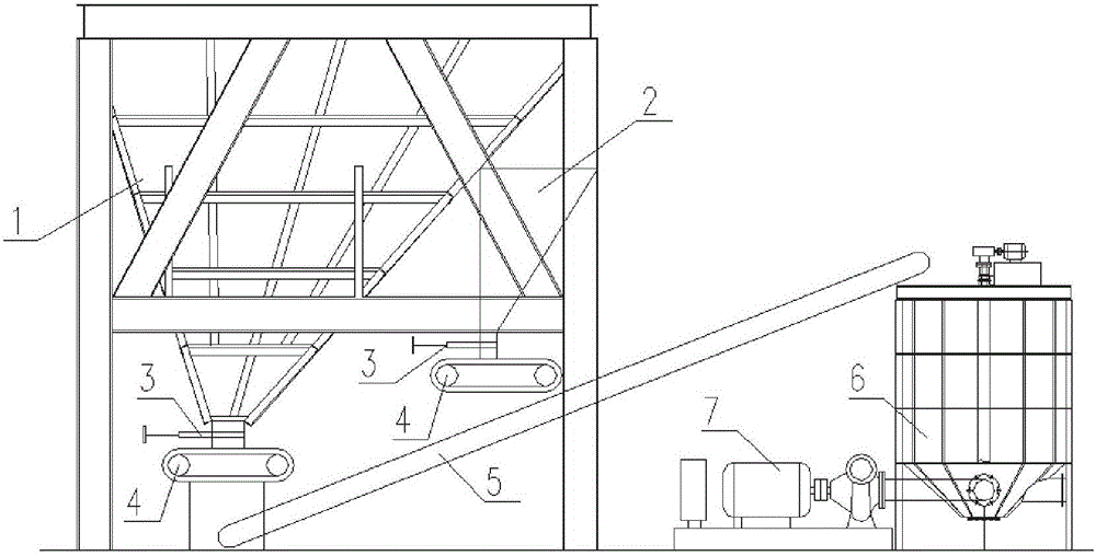 Continuous batching device of immersed tube method tunnel sand foundation and batching method thereof