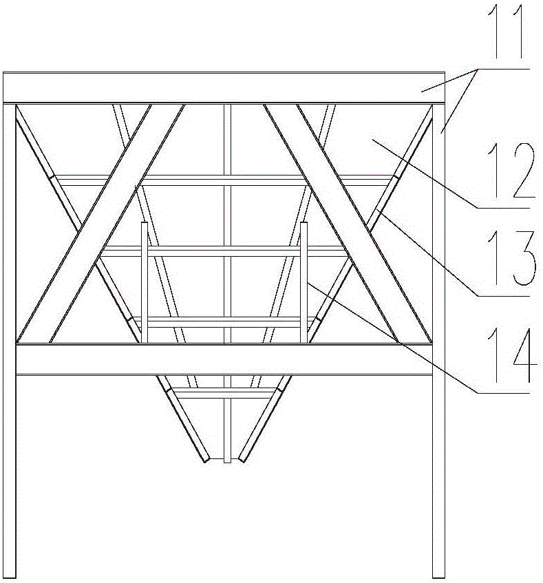 Continuous batching device of immersed tube method tunnel sand foundation and batching method thereof