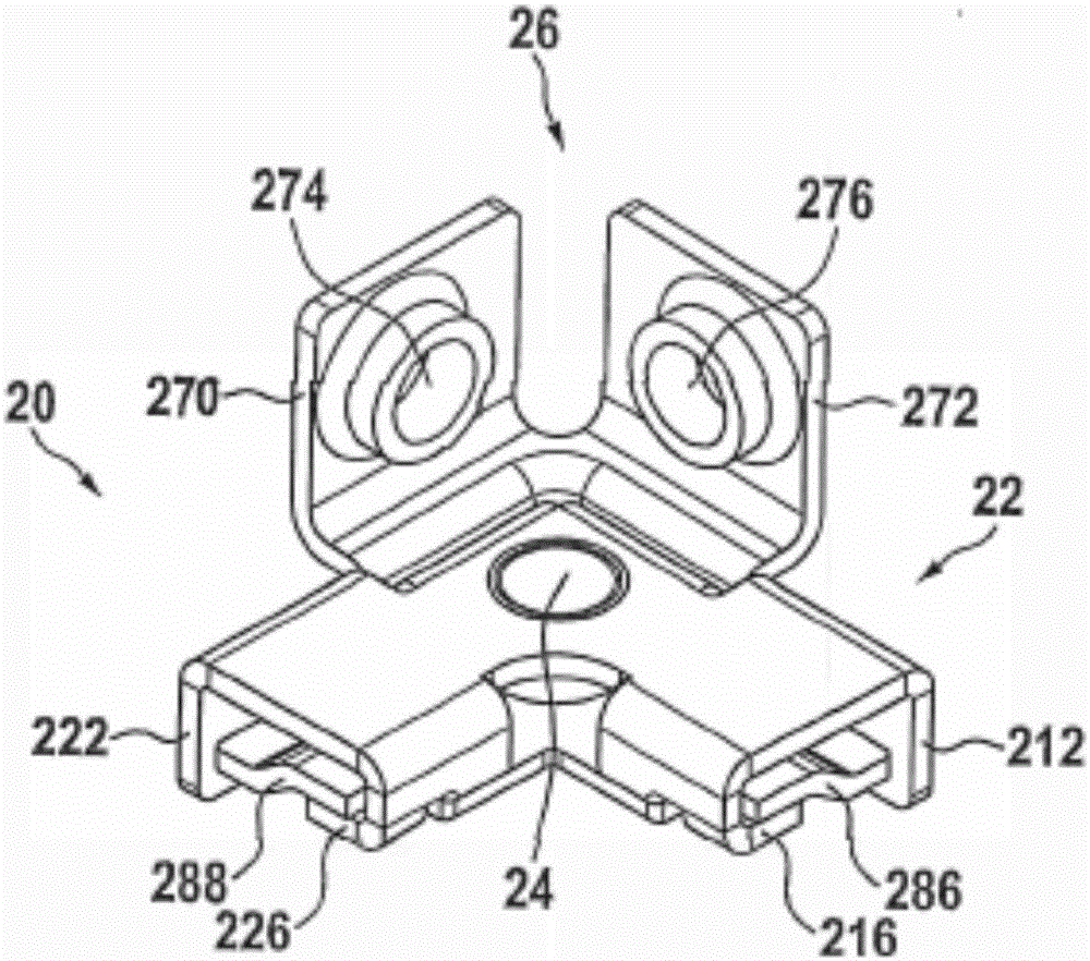 Corner connector for connecting at least two frame profiles of a frame which are arranged perpendicularly relative each other