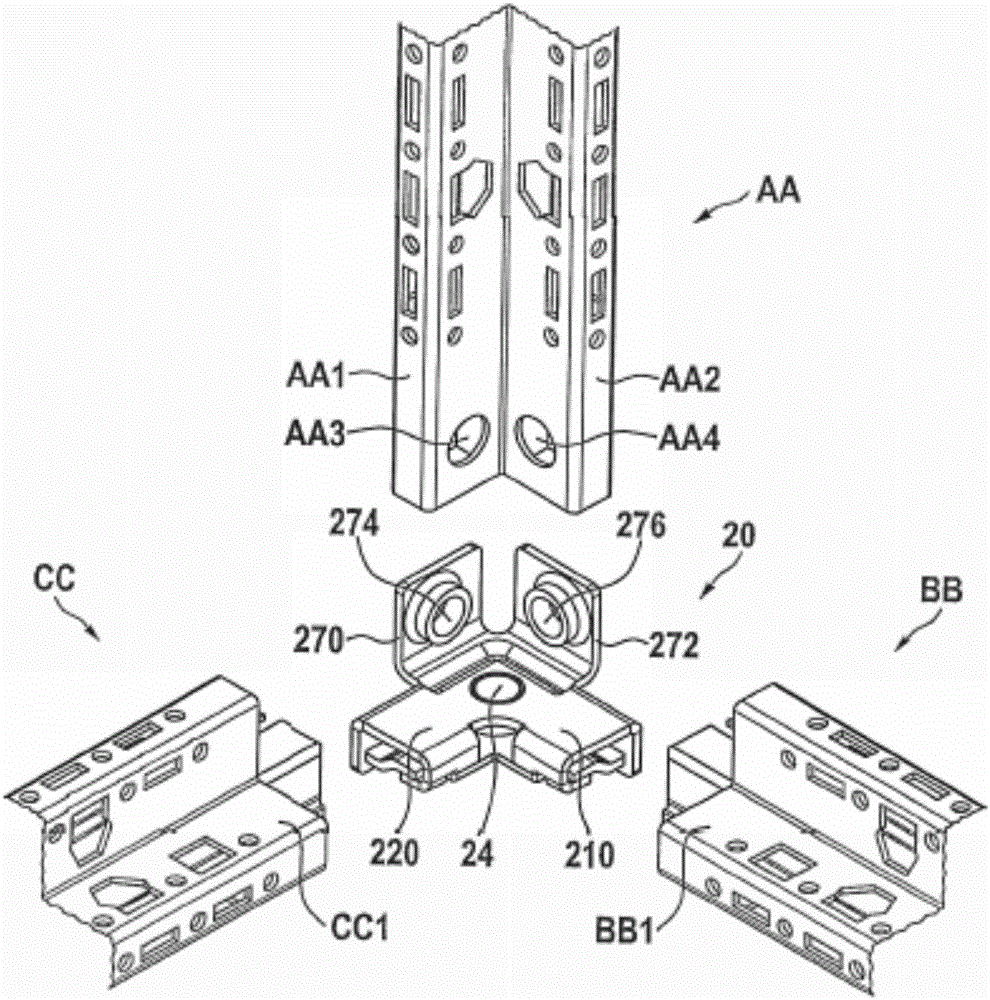 Corner connector for connecting at least two frame profiles of a frame which are arranged perpendicularly relative each other