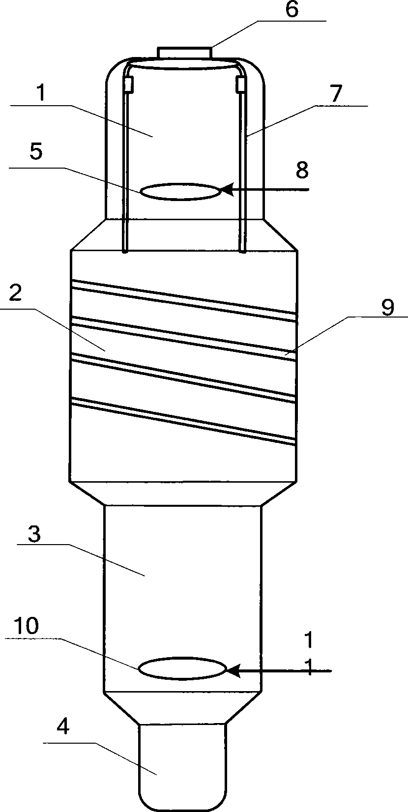 Method for combination processing heavy oil by pyrolysis and gasification