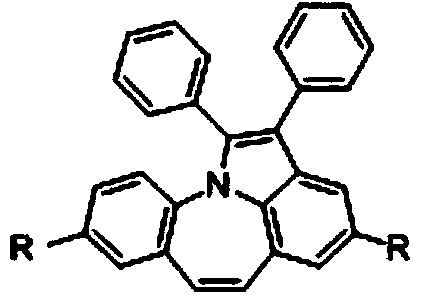 An organic electroluminescent material, its preparation method and application