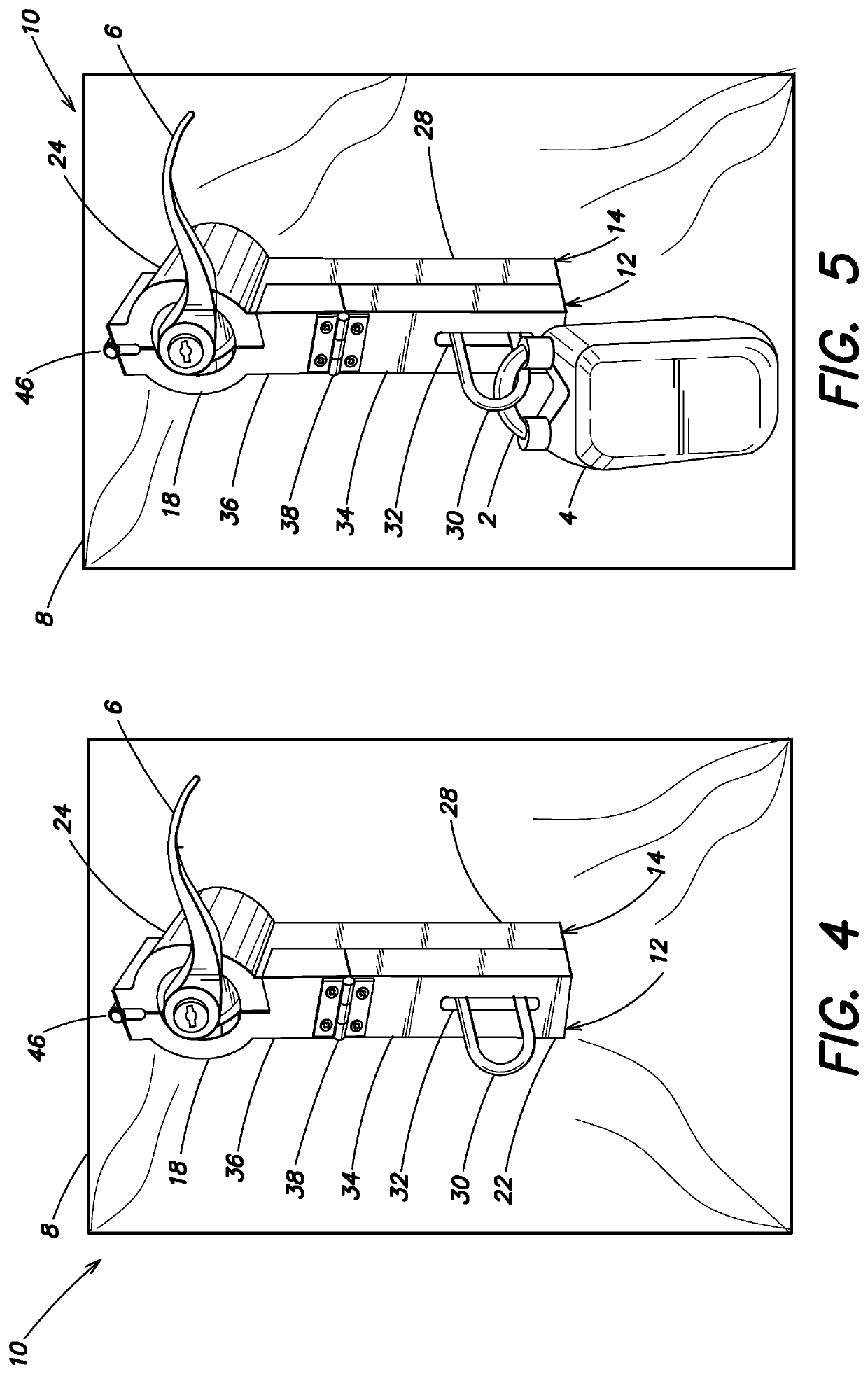 Apparatus for attaching lockbox to door