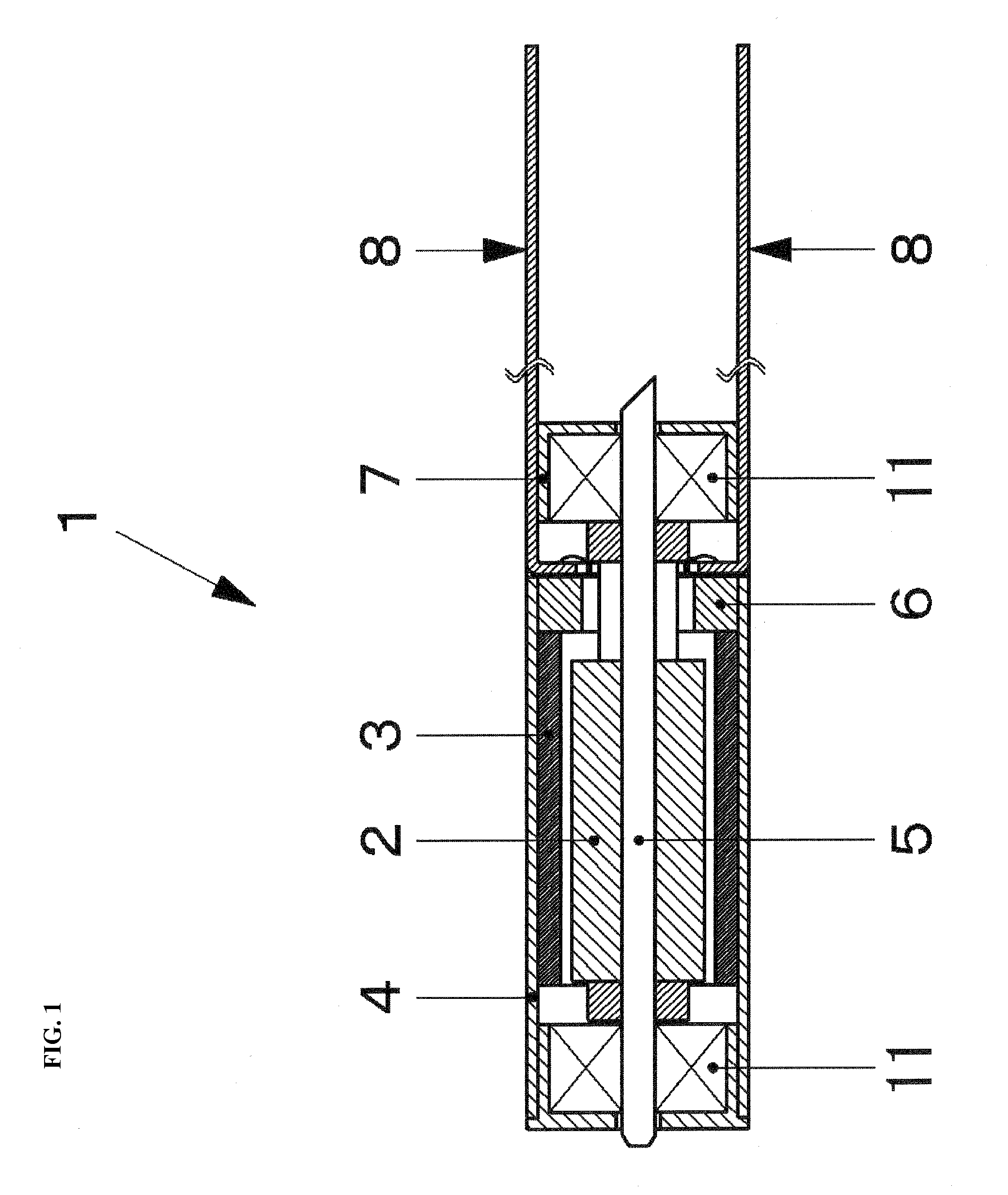 Motor and endoscope probe equipped with motor