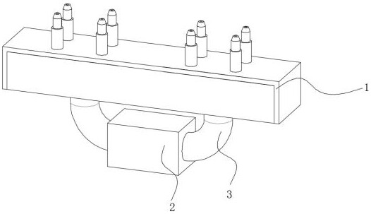 Anti-blocking adjustable thermosetting powder coating spraying device