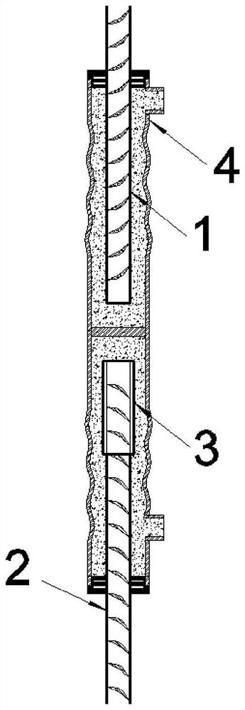 Prefabricating, splicing and connecting structure for partially unbonded grouting sleeve and construction method
