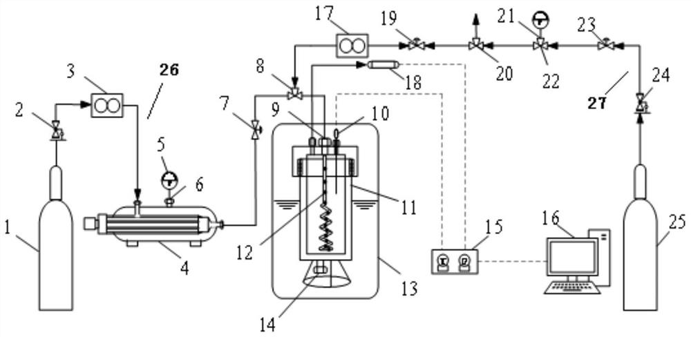 Natural gas hydrate heat injection-replacement combined simulation mining device and method