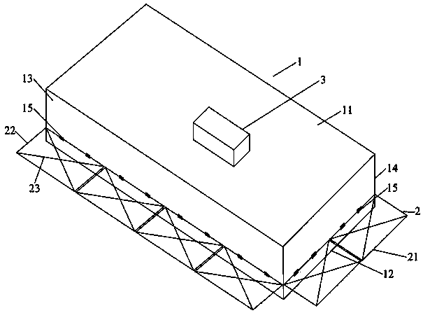 Lifting reinforcement prolongation control method for floating wave-resisting platform