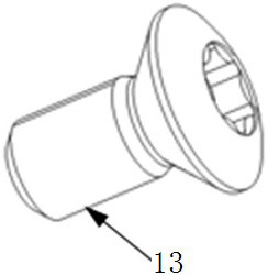 Car door lock mounting bolt