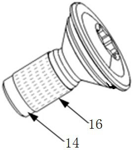 Car door lock mounting bolt