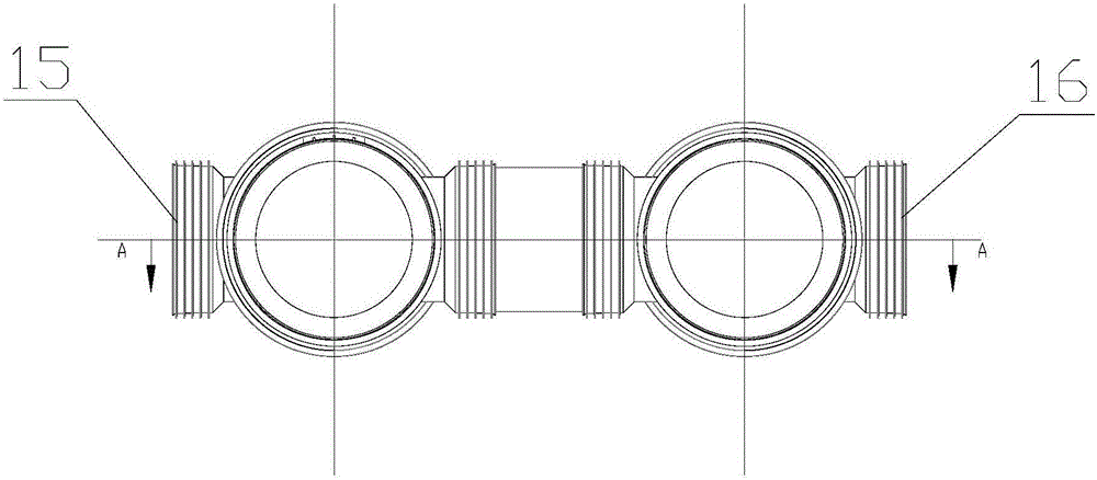 Oil separating and desilting device for rainwater