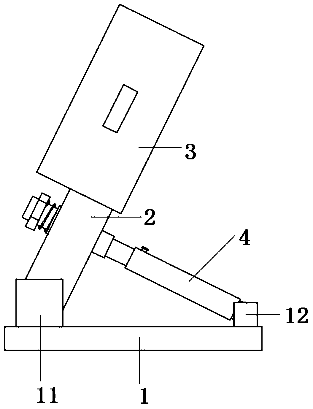 Vehicle-mounted computer display mounting structure