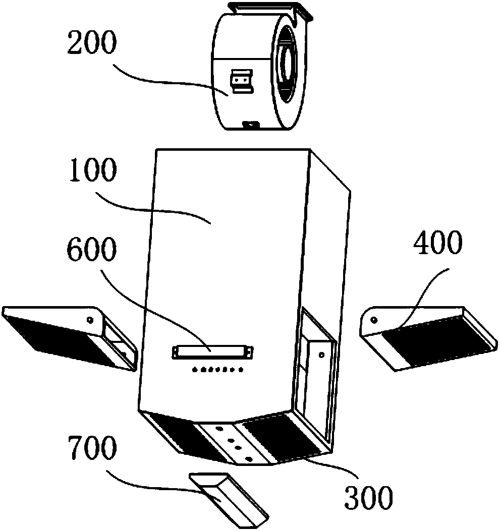 Range hood with multi-smoke vent and top suction type range hood
