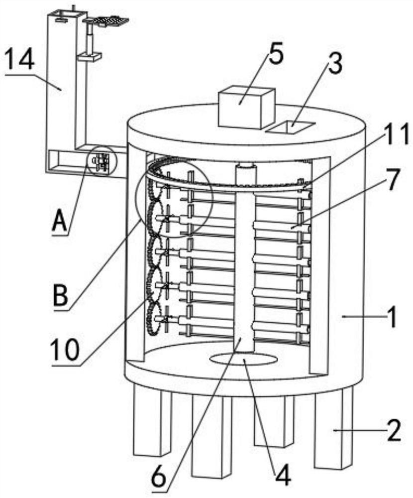 Waste incineration fly ash melting treatment device