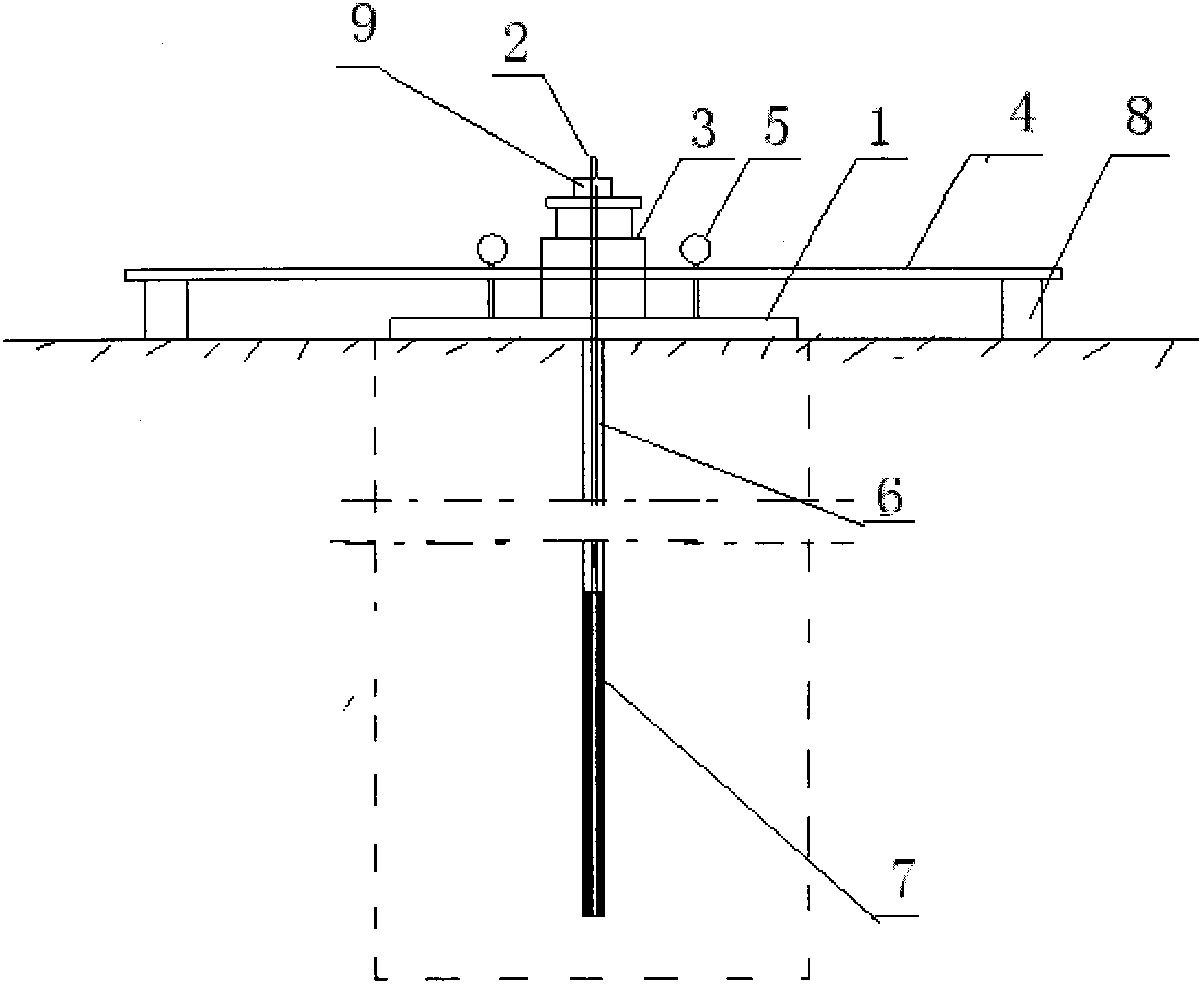 Method for testing mechanical parameters of stone by using center anchored bearing plate
