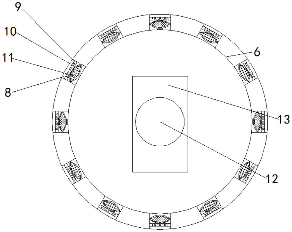 Quantitative and effective waste gas purification device