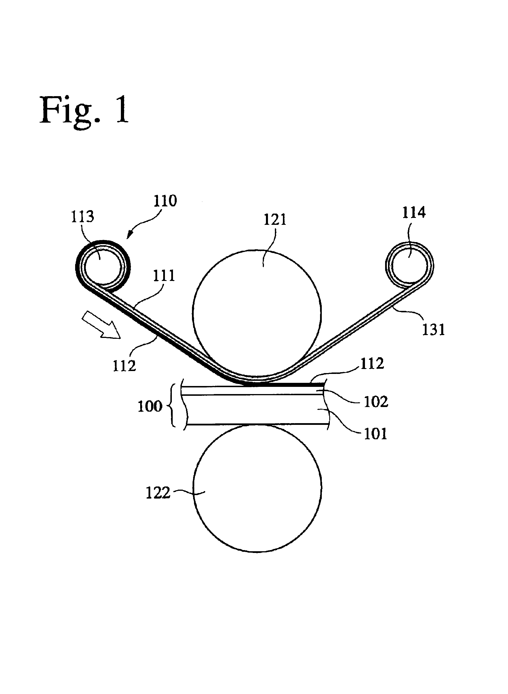 Method for producing organic electroluminescent device and transfer material used therein