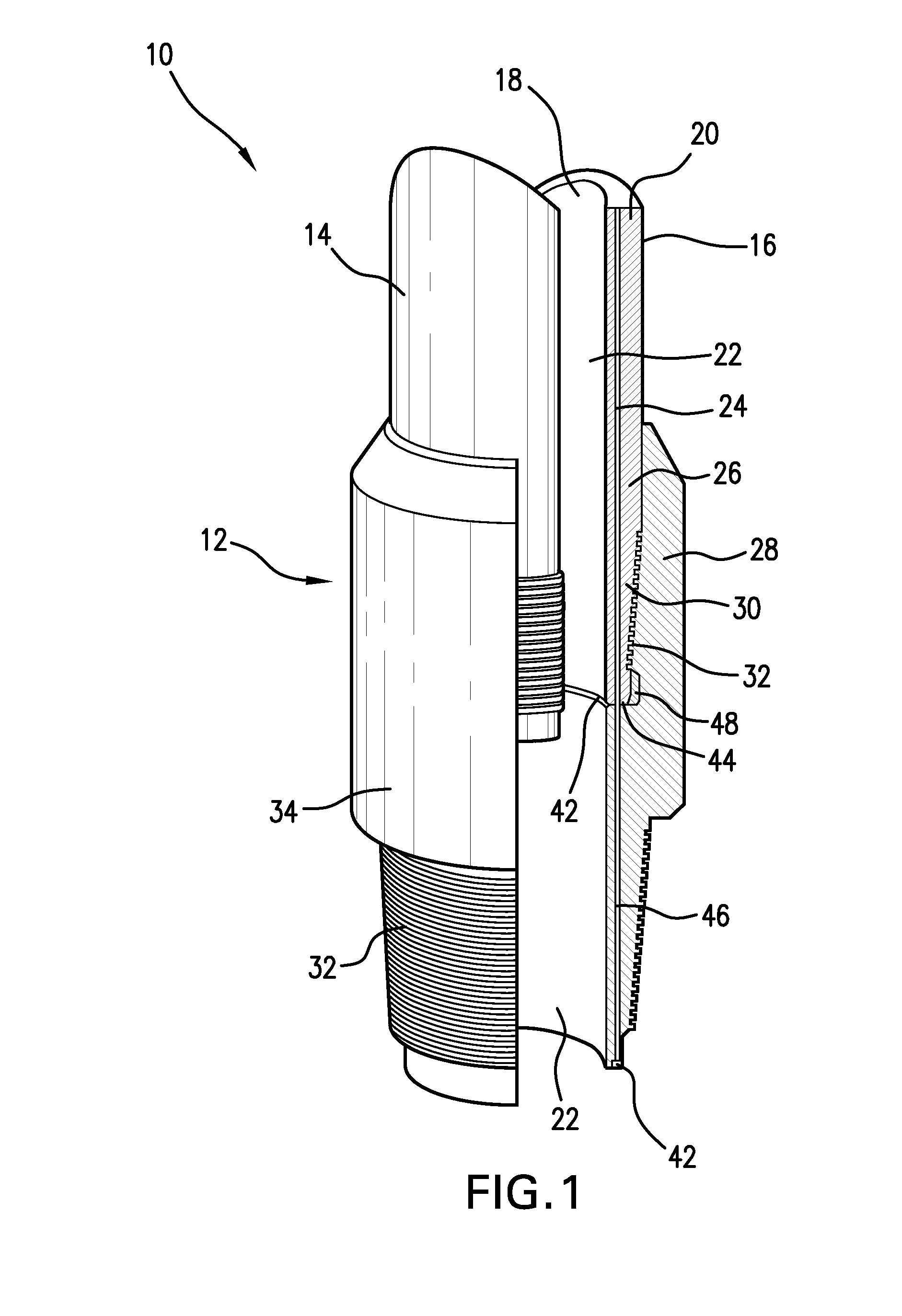 Wired conduit segment and method of making same