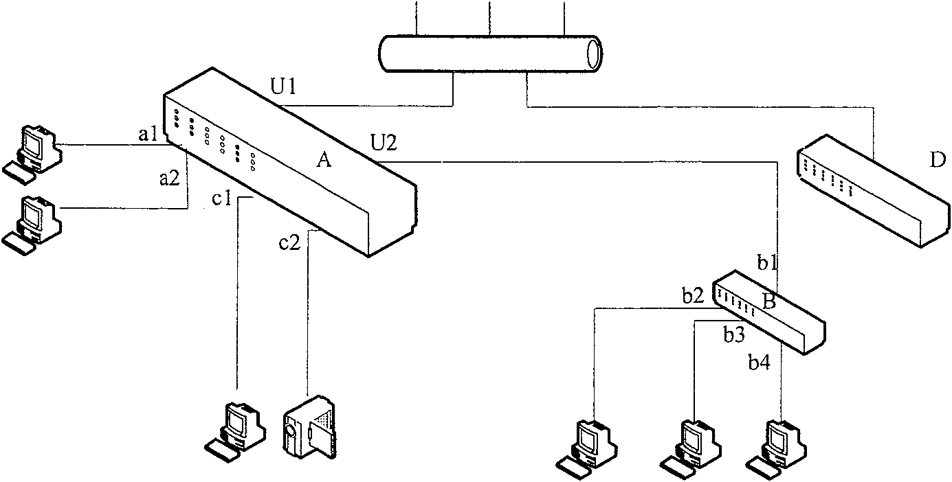 A method and device for realizing transparent network data transmission