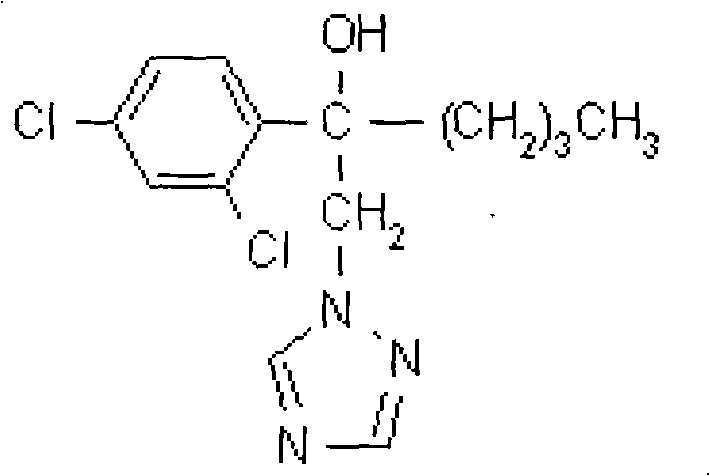2-cyano-3-amino-3-phenylancryic acetate and hexaconazole-containing synergistic antiseptic composition