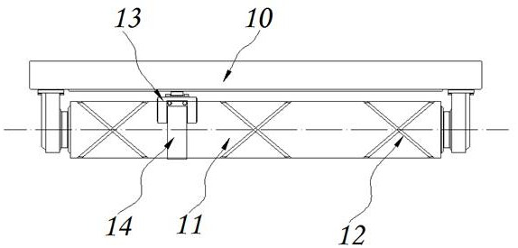 A waterproofing device for automatic rotation curl -type building construction
