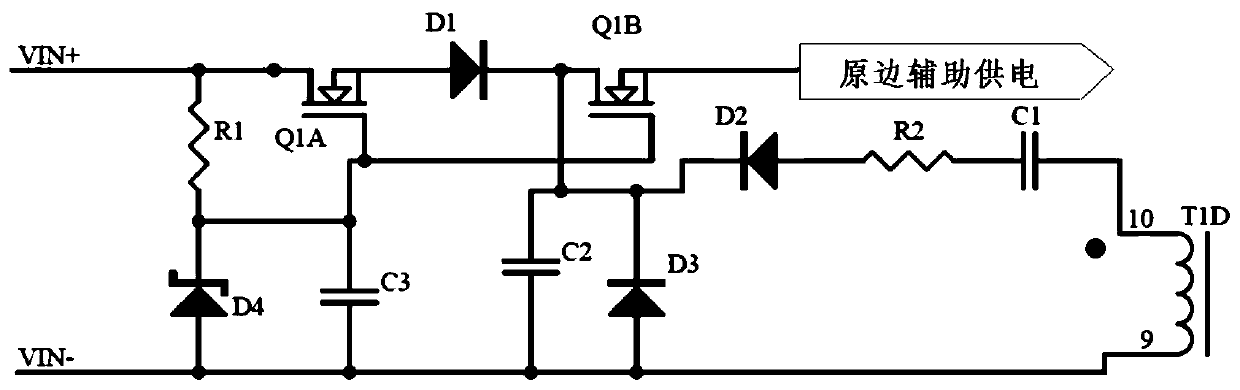 Auxiliary power supply circuit of wide-input-range power supply module