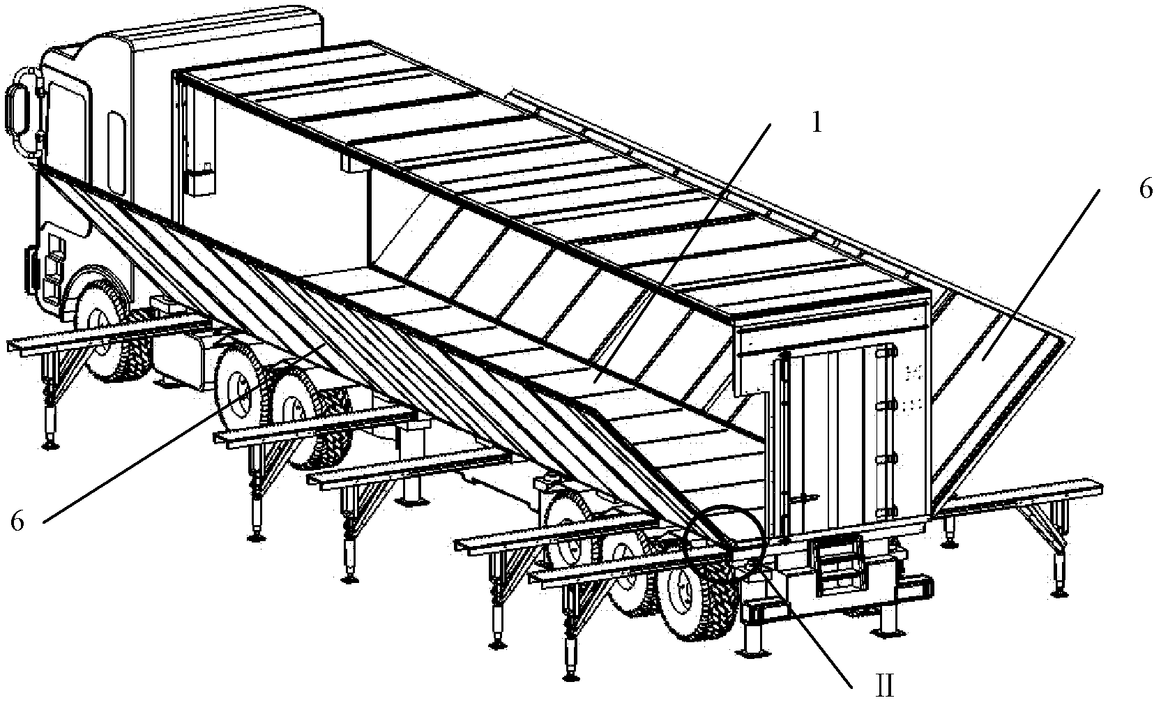 Vehicle-carried volume-expandable sealable and separable movable house