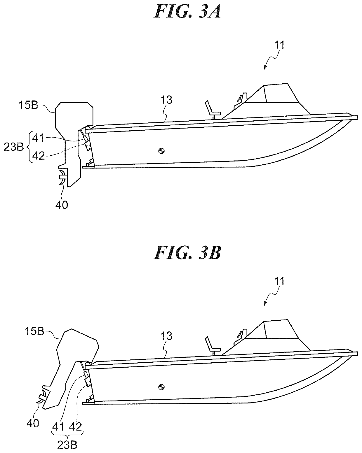 Posture control system for hull and marine vessel