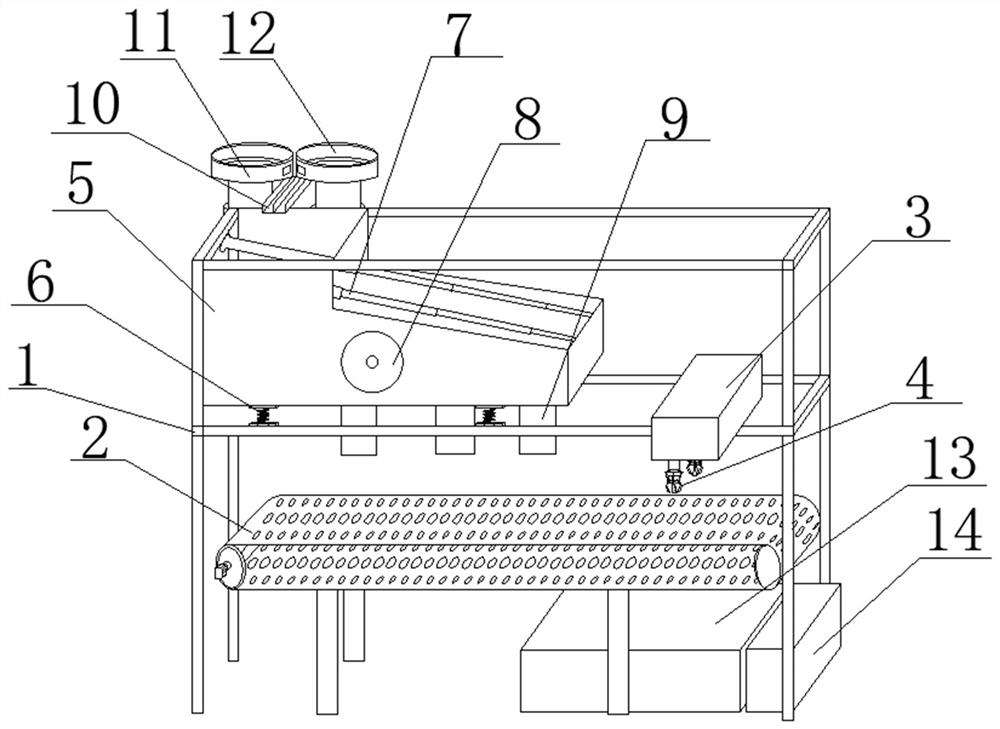 A pepper seed removal device