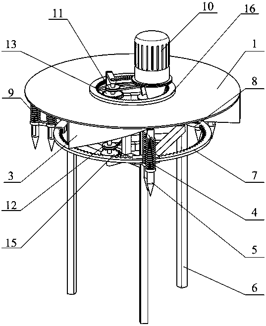 Fish Pond Automatic Icebreaker with Incomplete Gear Intermittent Transmission