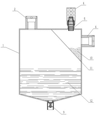 Gas back-extraction type water drainage device